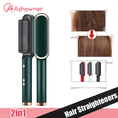 Sleek & Smooth: Hair Straightening Brush for Effortless Styling